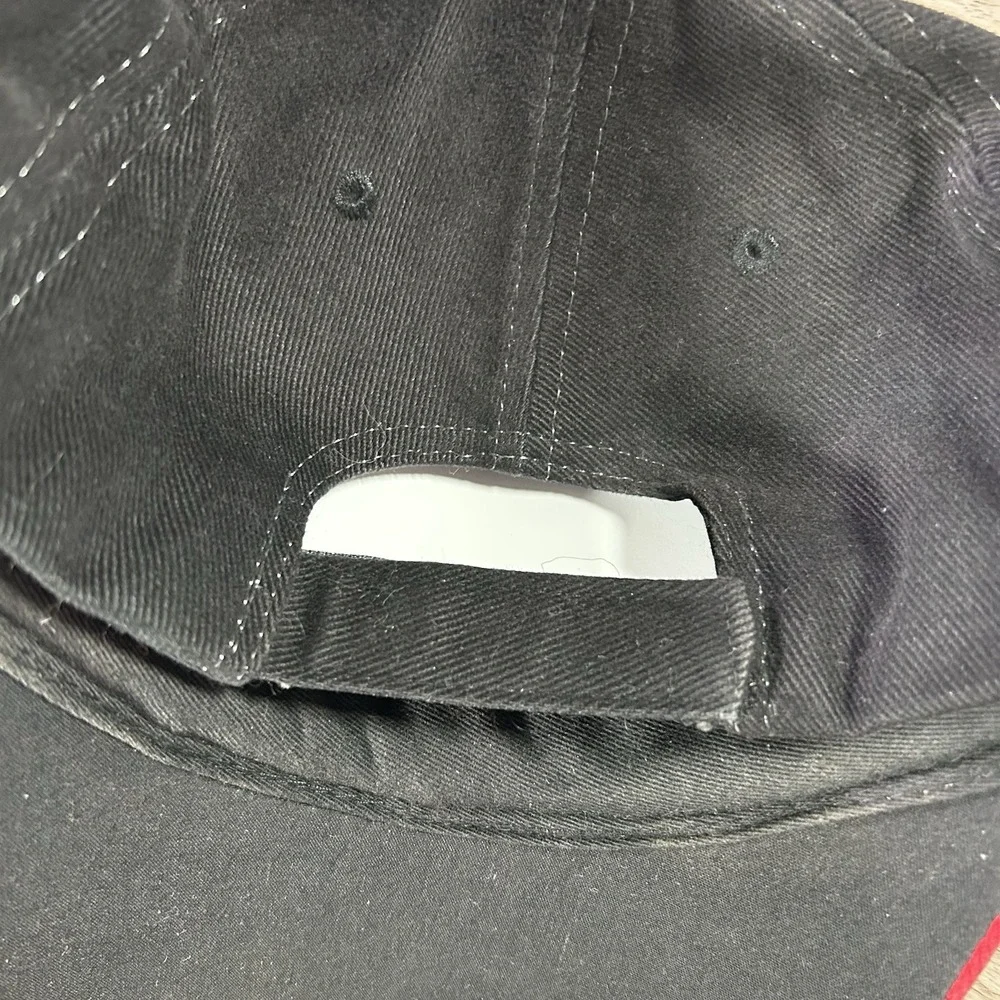 VTG St Louis Cardinals Strapback Hat MLB Baseball Nissin Flames Fire Black Cap